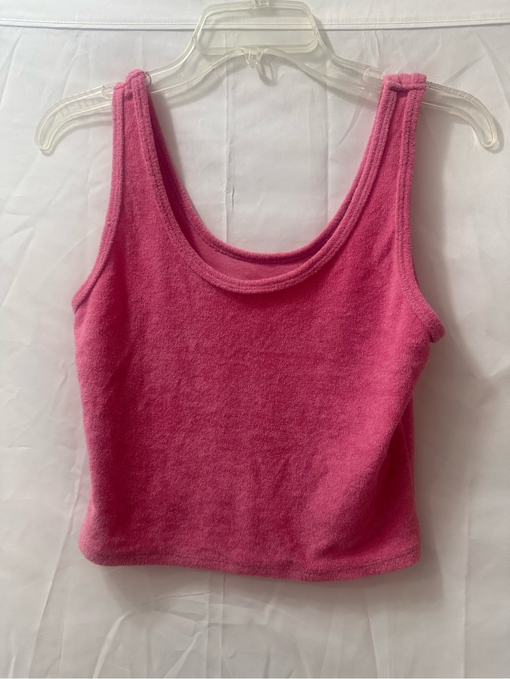 Hollister Hot Pink Terry-Style Tank Top